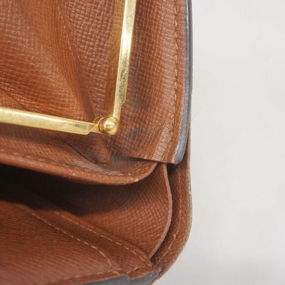 Louis Vuitton Wallet Monogram Portomone Viennese M61663 Brown Women's - Picture 9 of 10